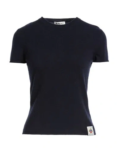 Bally Woman Sweater Midnight Blue Size 4 Cashmere