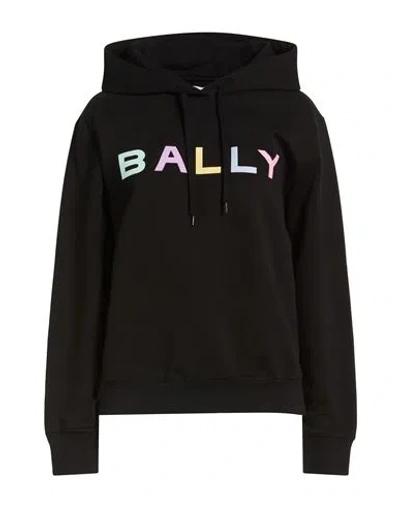 Bally Woman Sweatshirt Black Size 8 Organic Cotton