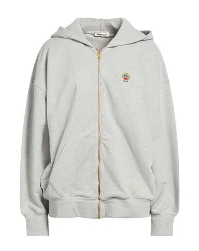 Bally Woman Sweatshirt Light Grey Size 8 Organic Cotton, Recycled Cotton In Gray