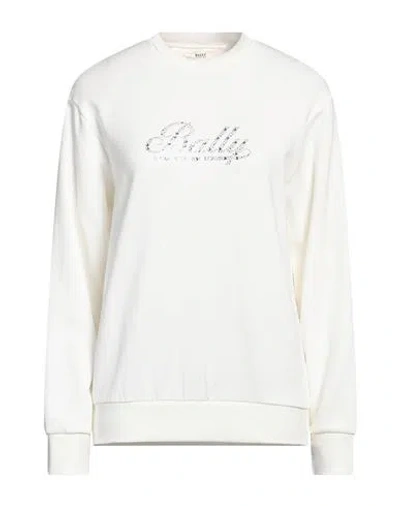 Bally Woman Sweatshirt Off White Size 8 Cotton, Elastane