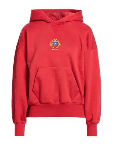 Bally Woman Sweatshirt Red Size 6 Organic Cotton, Elastane