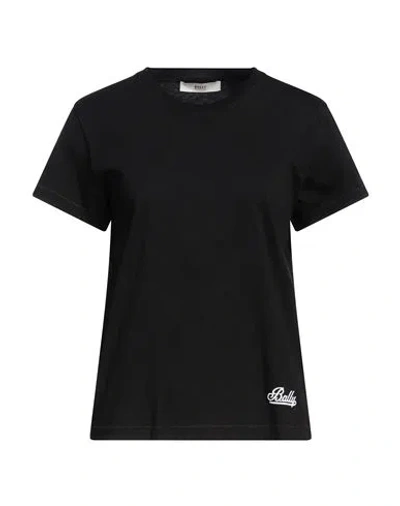 Bally Woman T-shirt Black Size 12 Cotton