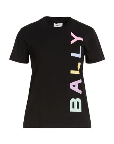 Bally Woman T-shirt Black Size S Organic Cotton