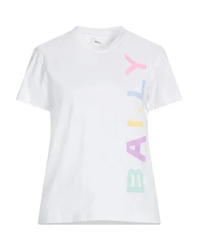 Bally Woman T-shirt White Size S Organic Cotton