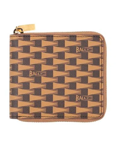 Bally Woman Wallet Camel Size - Leather In Beige