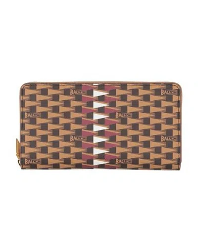 Bally Woman Wallet Camel Size - Leather In Beige