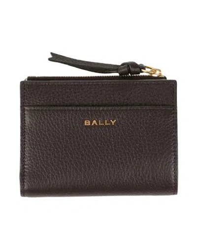 Bally Woman Wallet Dark Brown Size - Leather