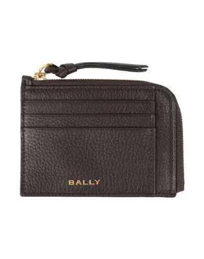 Bally Woman Wallet Dark Brown Size - Leather