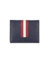Bally Man Document Holder Navy Blue Size - Lambskin In Navy Blue