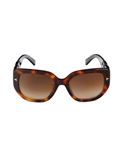 Bally Women's 56mm Butterfly Sunglasses In Brown