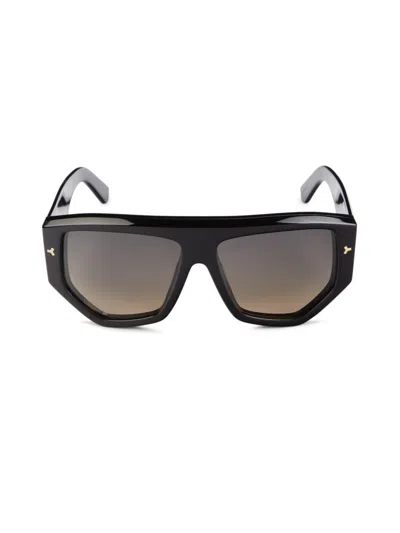 Bally Women's 60mm Geometric Sunglasses In Black Grey