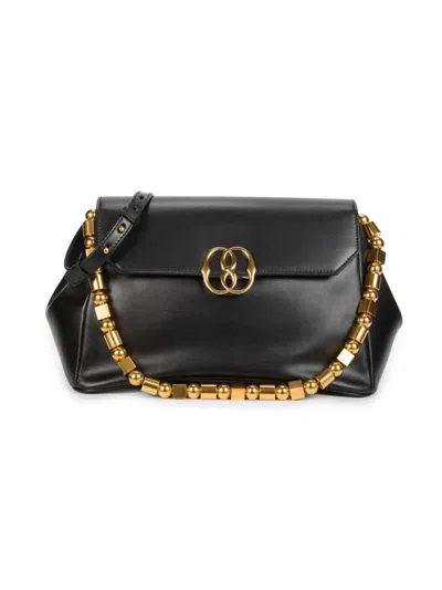 Bally Women's Atelier Leather Chain Shoulder Bag In Black