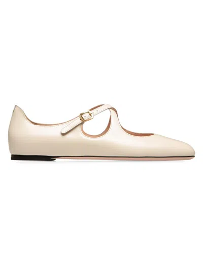Bally Women's Beliska Leather Ballet Flats In Neutral