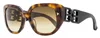 Bally Women's Butterfly Sunglasses By0105h 53f Blonde Havana 56mm In Multi