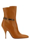 Bally Caramel Leather Odeya Ankle Boots