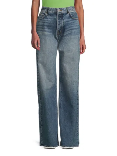 Bally Straight-leg Stonewashed Jeans In Indaco Denim