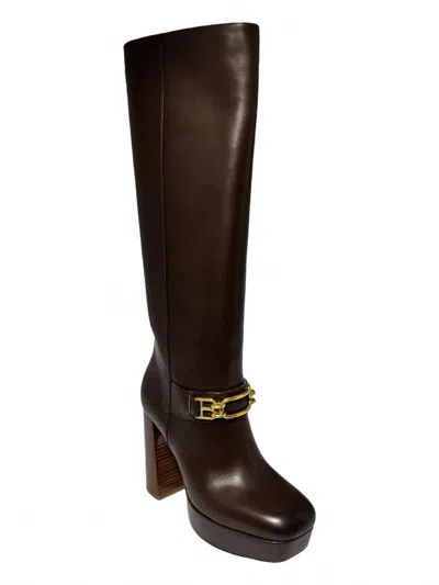 Bally Women's Deanne Knee-high Leather Boots In Ebano In Brown