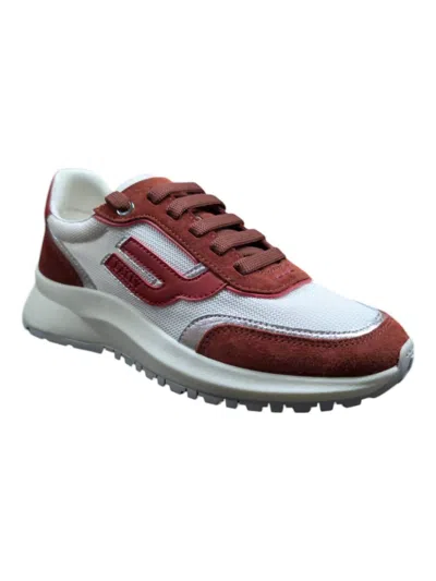 Bally Women's Demmy Heritage Leather Sneakers In Red/white/silver In Multi