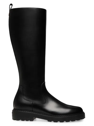 Bally Women's Goran Lug Sole Riding Boots In Black
