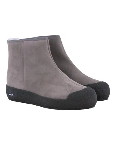 Bally Women's Guard Ii Calf Leather Suede Boots In Sasso In Gray