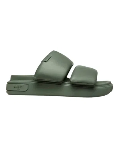 Bally Women's Joey Leather Sandals In Sage In Multi