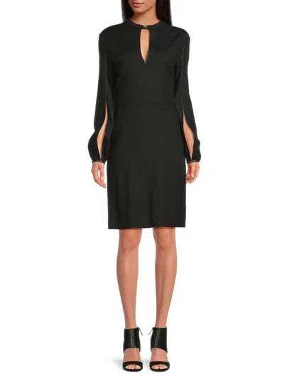 Bally Women's Keyhole Sheath Knee-length Dress In Black