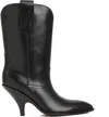 Bally 95 Cowboy Leather Boots In Black