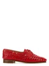 Bally Women's Leather Party Lace-up Shoes In Red