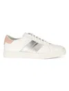 Bally Women's Logo Leather Sneakers In Silver