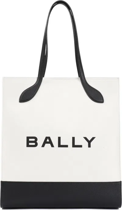Bally Women's Logo Shopping Bag In Nude & Neutrals