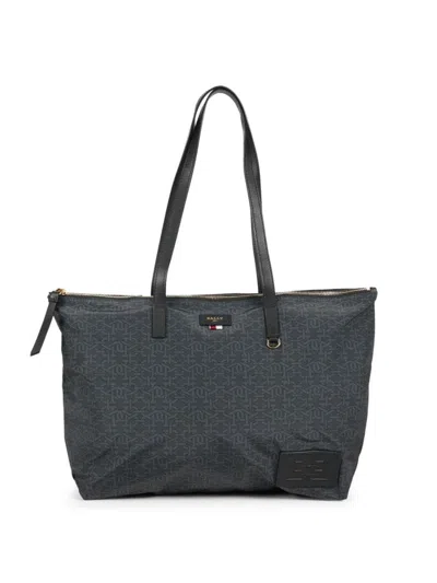 Bally Women's Monogram Tote In Charcoal