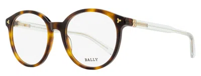 Bally Women's Oval Eyeglasses By5030 052 Dark Havana 52mm In Brown