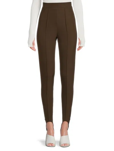 Bally Women's Pintuck Leggings In Deep Moss