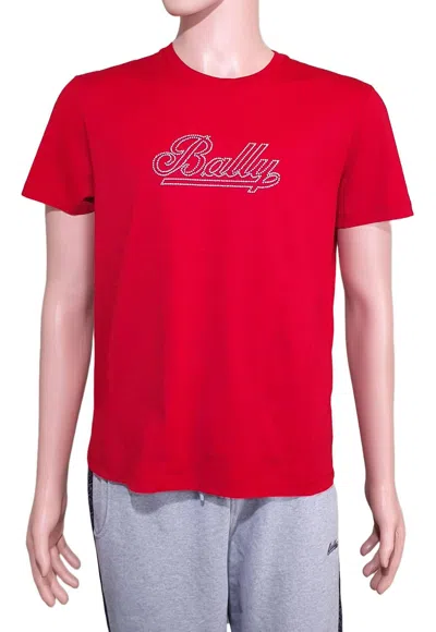 Bally Women's Studs Graphic Logo T-shirt In Red
