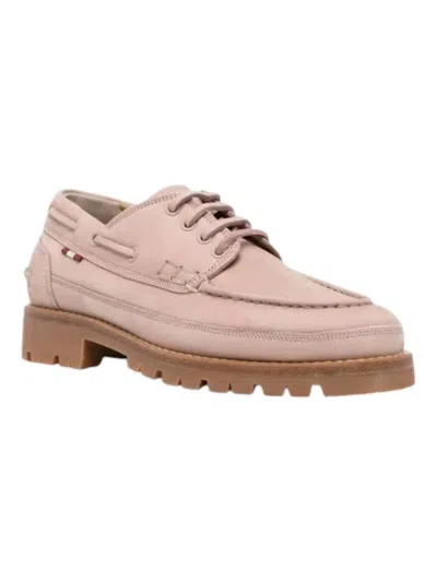Bally Women's Traper Flor Leather Moccasins In Light Pink In Multi