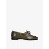 Bally Pathy Glossed Leather Loafers In Brown