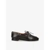 Bally Buffalo Leather Loafers Gold Hardware In Dark Brown