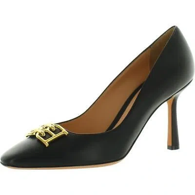 Pre-owned Bally Womens Evanca 85 Black Leather Pumps Shoes 39.5 Medium (b,m) Bhfo 4543 In Black Lamb