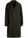 Bally Wool Coat In Green
