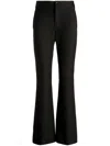 Bally Wool Flared Trousers In Black