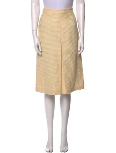 Pre-owned Bally Wool Knee-length Skirt In Neutral