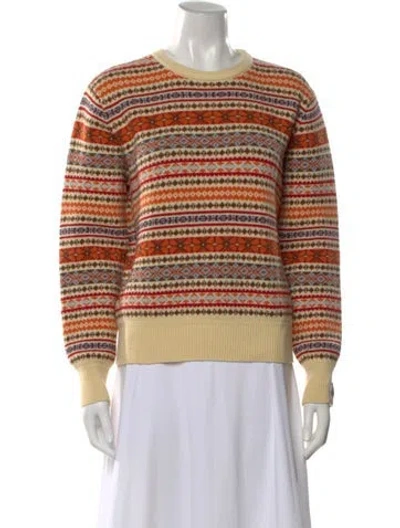 Pre-owned Bally Wool Patterned Sweater In Multi