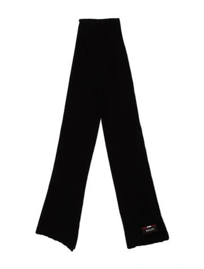 Pre-owned Bally Wool Scarf In Black