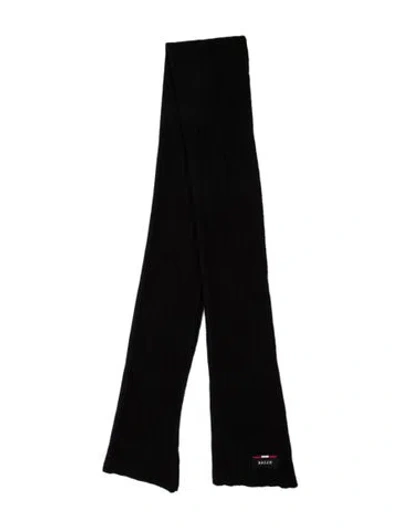 Pre-owned Bally Wool Scarf In Black