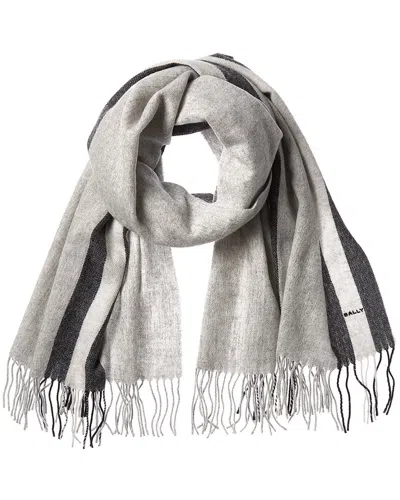 Bally Wool Scarf In Gray
