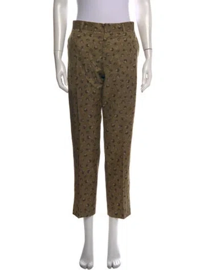 Pre-owned Bally Wool Straight Leg Pants In Black