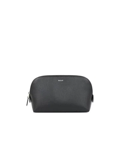 Bally Wrap Zipper Wallet In Black