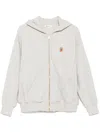 Bally X Adrien Brody Logo Embroidered Hoodie In Grey