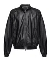 Bally Black Adrien Brody Edition Lightweight Leather Jacket