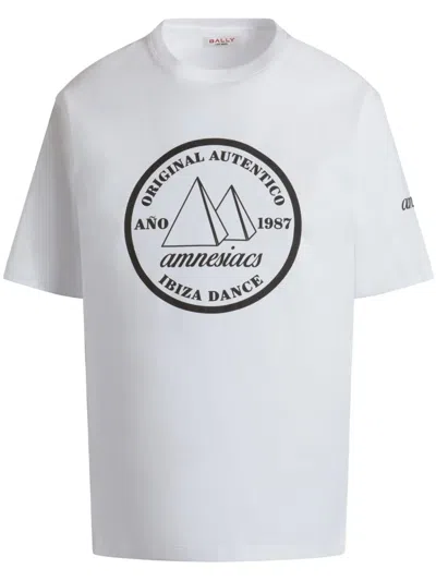 Bally X Dj Leo Mas Amnesia-print T-shirt In White